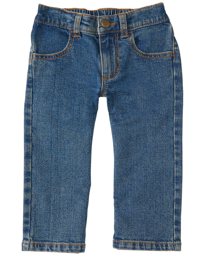 Carhartt Toddler Boys' Medium Wash Rib Waist Stretch Regular Fit Jeans , Indigo, hi-res