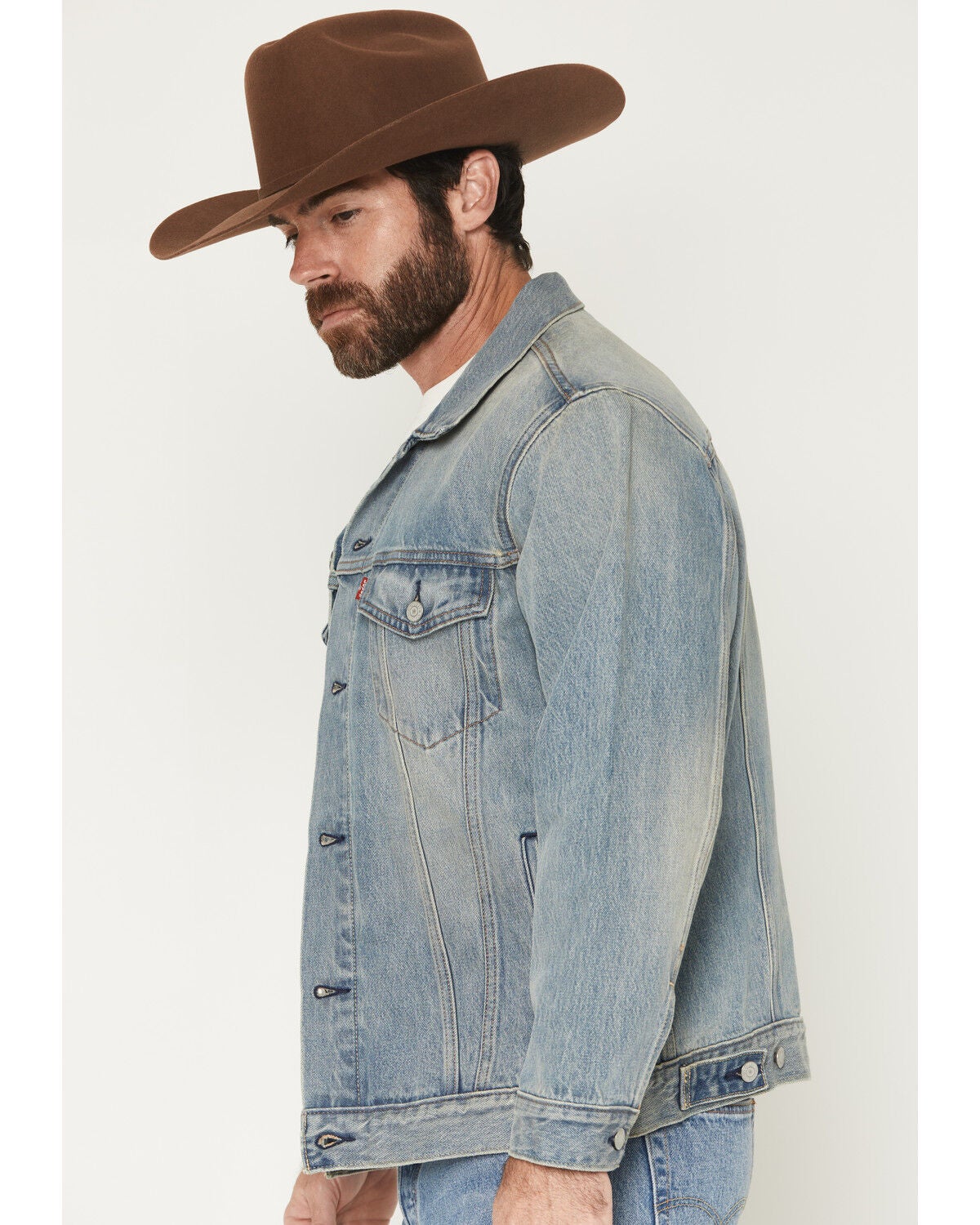 Image #2 - Levi's Men's Wherever You Are Light Wash Relaxed Fit Trucker Jacket, Light Medium Wash, hi-res