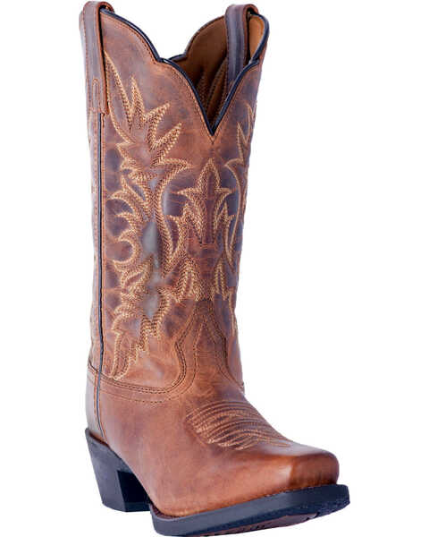 Image #1 - Laredo Women's Tan Malinda Cowgirl Boots - Square Toe, Tan, hi-res