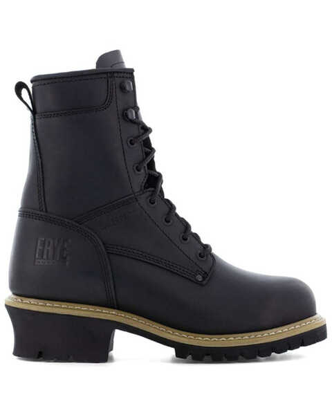 Image #2 - Frye Men's 8" Lace-Up Waterproof Logger Work Boots - Steel Toe, Black, hi-res