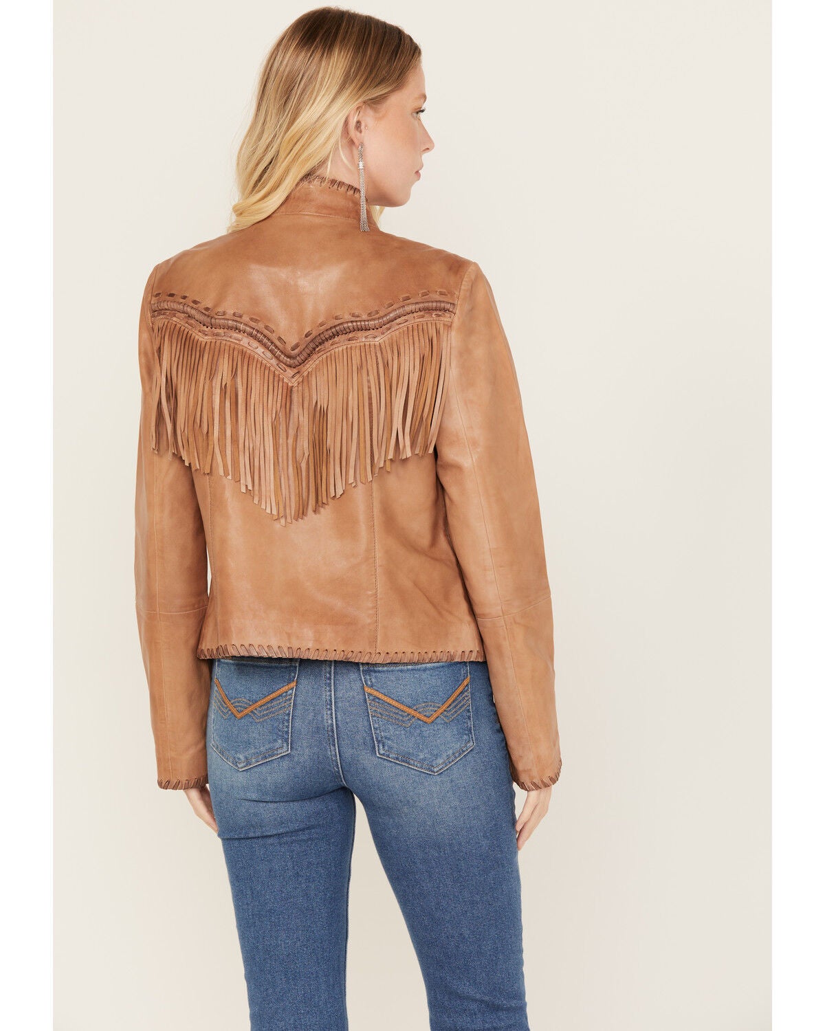 Image #4 - Idyllwind Women's Daisy Leather Fringe Jacket, , hi-res