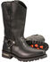 Image #2 - Milwaukee Leather Men's 11" Western Style Harness Boots - Square Toe, Black, hi-res