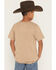 Image #4 - Sable Sky Boys' Wild West Short Sleeve Graphic T-Shirt, Brown, hi-res