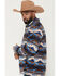 Image #2 - Rock & Roll Denim Men's Boot Barn Exclusive Southwestern Print 1/4 Zip Pullover, Blue, hi-res