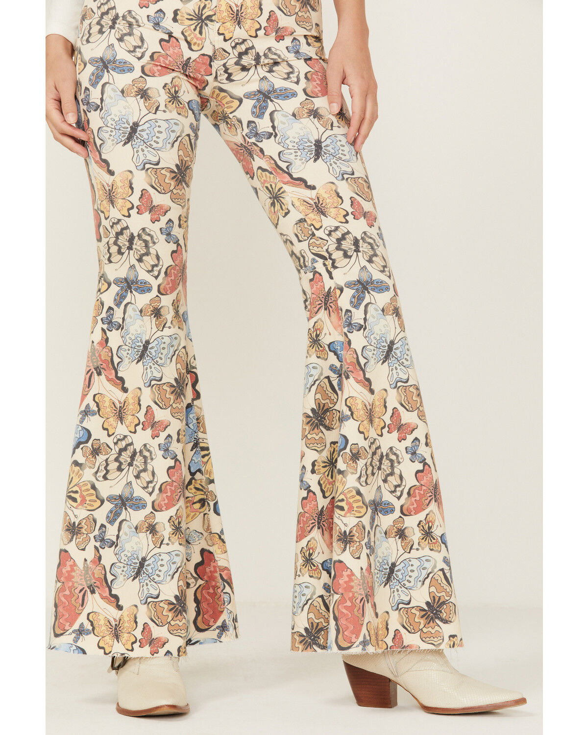 Image #4 - Free People Women's Butterfly Just Float On Flare Jeans, , hi-res