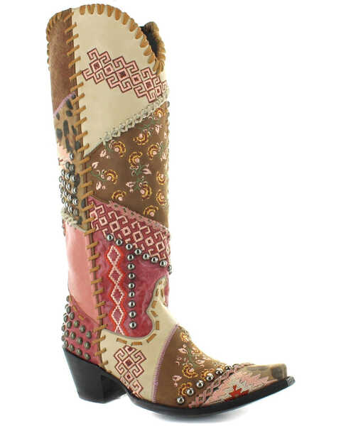 Image #1 - Old Gringo Women's Blow Out Western Boots - Snip Toe, Multi, hi-res
