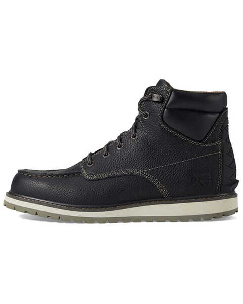 Image #3 - Timberland Men's 6" Irvine Lace-Up Work Boots - Moc Toe, Black, hi-res