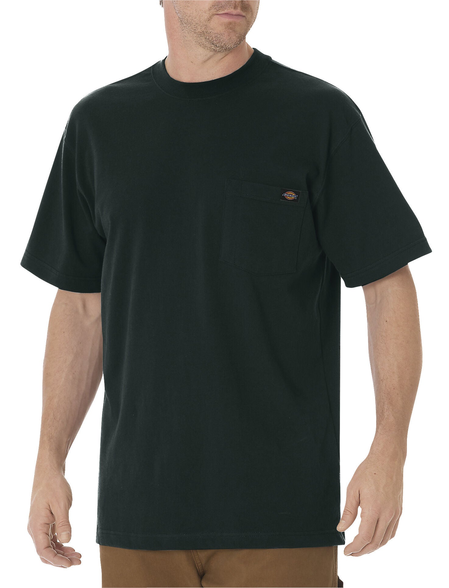 Dickies Men's Short Sleeve Heavyweight T-Shirt, Hunter Green, hi-res