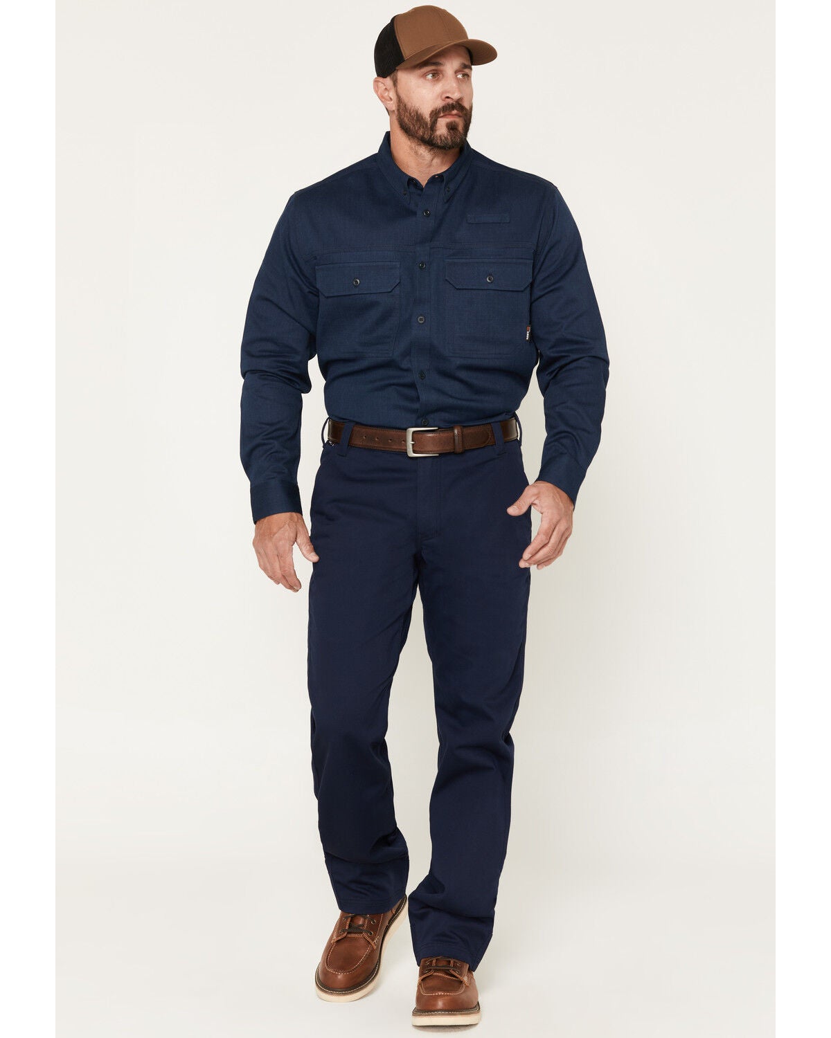 Hawx Men's FR Milwaukee Solid Straight Work Pants, Navy, hi-res
