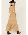 Cotton & Rye Women's Ditsy Floral Print Dress, Tan, hi-res