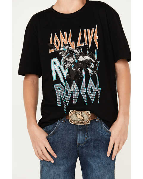 Image #3 - Cody James Boys' Long Live Cowboys Short Sleeve Graphic T-Shirt, Black, hi-res