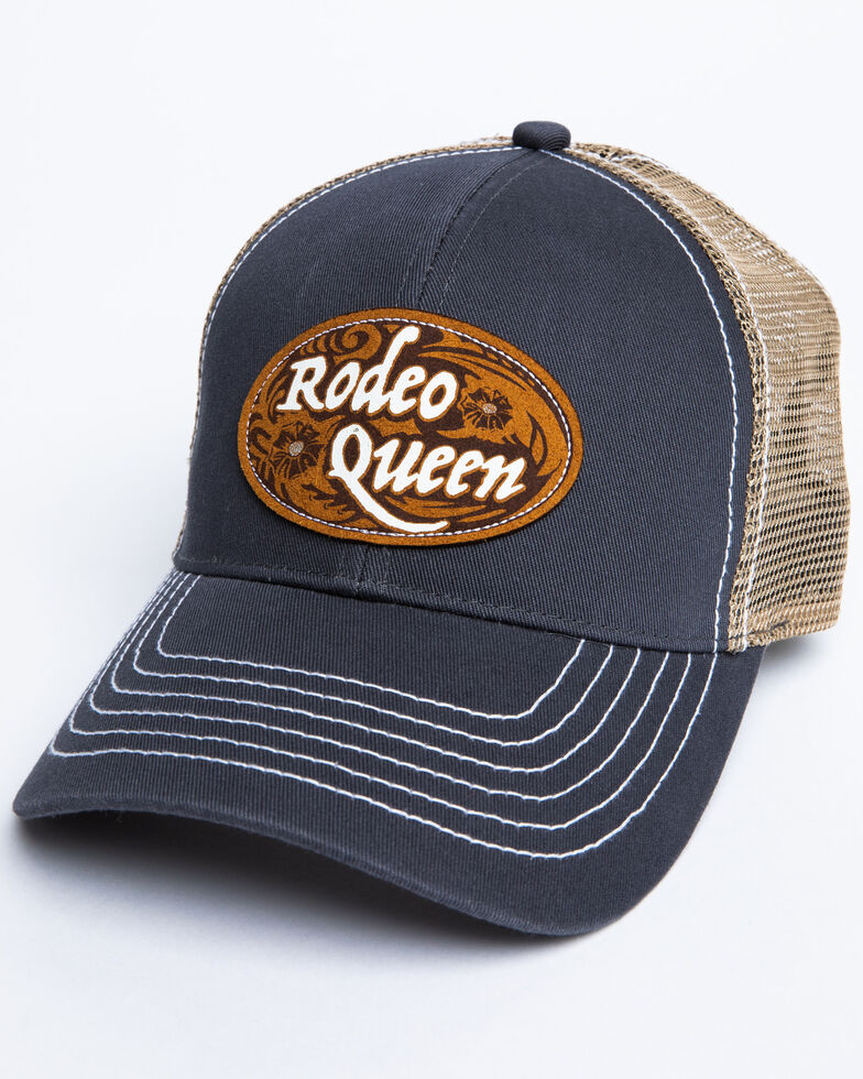 Shyanne Women's Rodeo Queen Patch Mesh Cap , Grey, hi-res