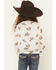 Image #4 - Cowgirl Hardware Girls' Desert Bronc Long Sleeve Mesh Top, White, hi-res