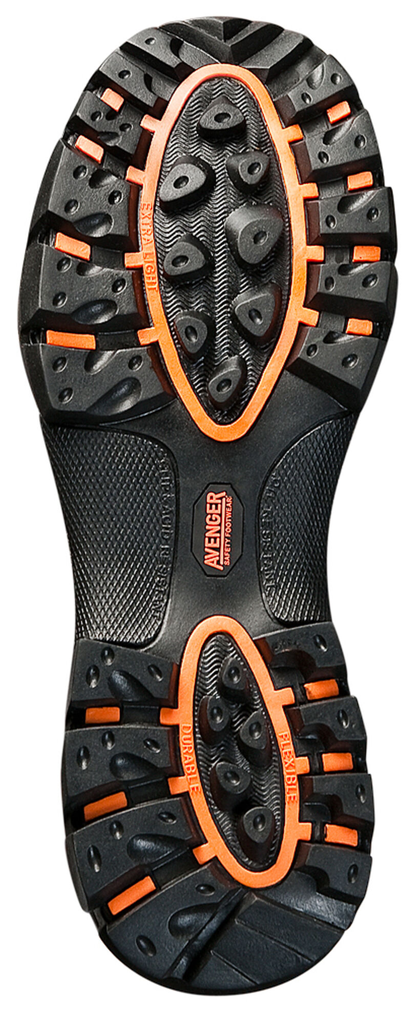 Image #2 - Avenger Men's Waterproof Breathable Work Boots - Composite Toe, Brown, hi-res
