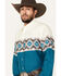 Image #2 - Roper Men's Vintage Southwestern Print Long Sleeve Snap Western Shirt , Blue, hi-res