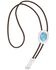 Image #2 - Montana Silversmiths Women's Outlaw Turquoise Bolo Tie, Silver, hi-res