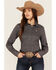 Image #1 - Cinch Women's Geo Print Long Sleeve Button-Down Western Shirt, Multi, hi-res