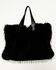 Image #1 - Azalea Wang Women's Confidante Faux Fur Bag, Black, hi-res