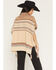 Image #4 - Cotton & Rye Women's Striped Poncho Sweater, Brown, hi-res