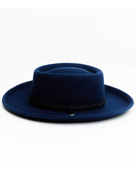 Image #3 - Shyanne Women's Blue Zinnia Western Wool Gambler Hat , Blue, hi-res