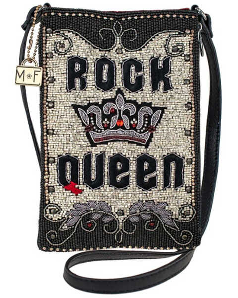 Mary Frances Women's Rock Queen Mini Crossbody Handbag, Cream, hi-res