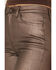 Image #2 - Daze Women's Sundaze High Rise Cropped Coated Stretch Pants, Brown, hi-res