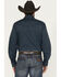 Image #4 - Wrangler Retro Men's Geo Print Long Sleeve Snap Western Shirt, Navy, hi-res