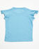 Image #3 - Shyanne Toddler Girls' Peace Love Cowgirls Flutter Sleeve Graphic Tee, Light Blue, hi-res