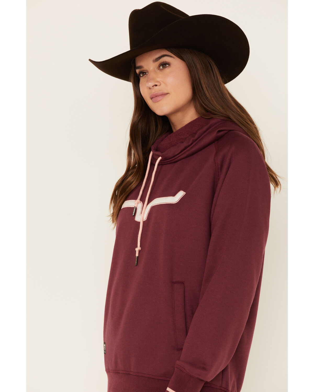 Image #2 - Kimes Ranch Women's Boot Barn Exclusive Logo Embroidered Hoodie, Burgundy, hi-res