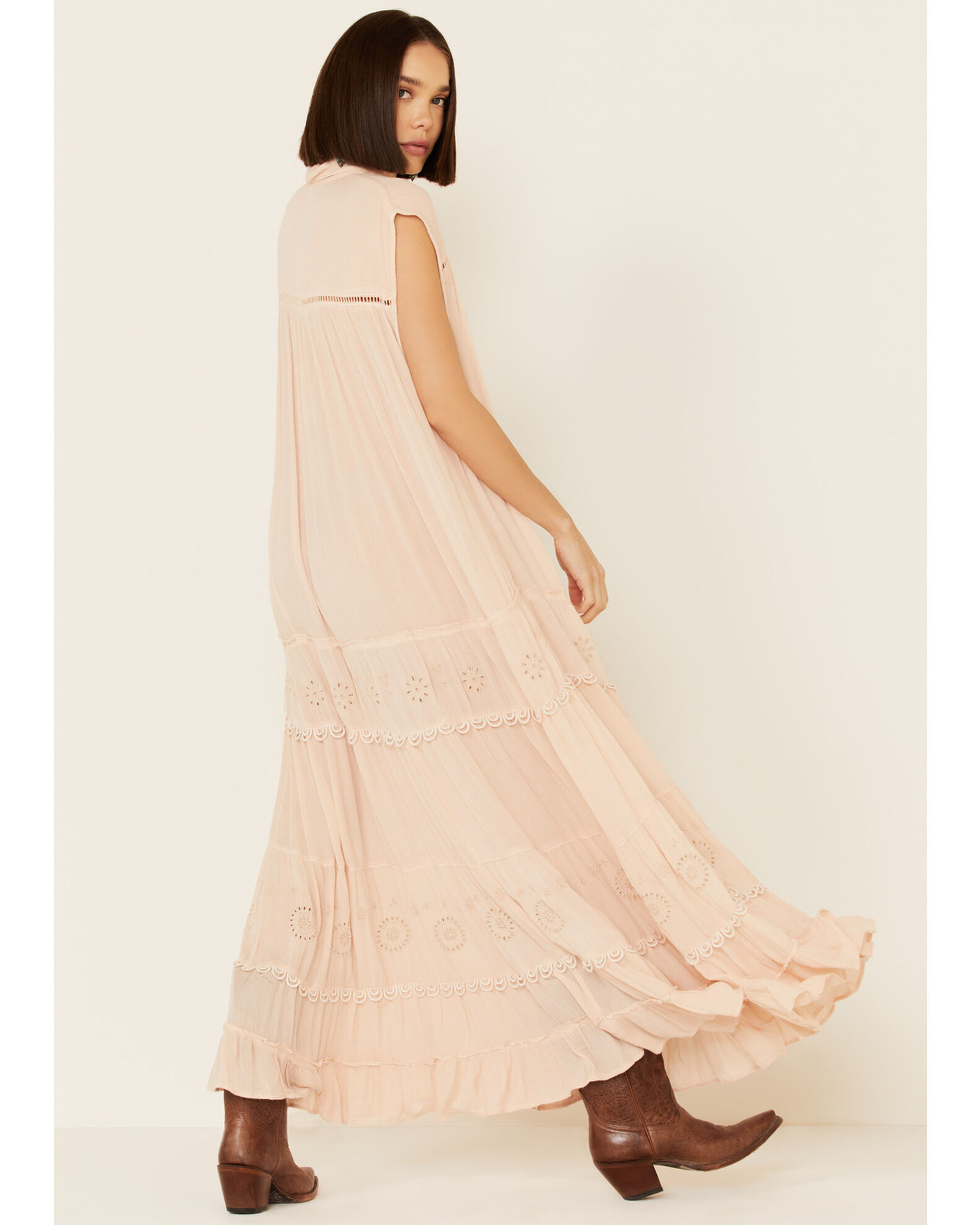 Image #3 - Free People Women's Pretty Cozy Maxi Dress, Ivory, hi-res