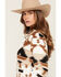 Image #2 - Cinch Women's Boot Barn Exclusive Southwestern Print Fleece Pullover, Khaki, hi-res