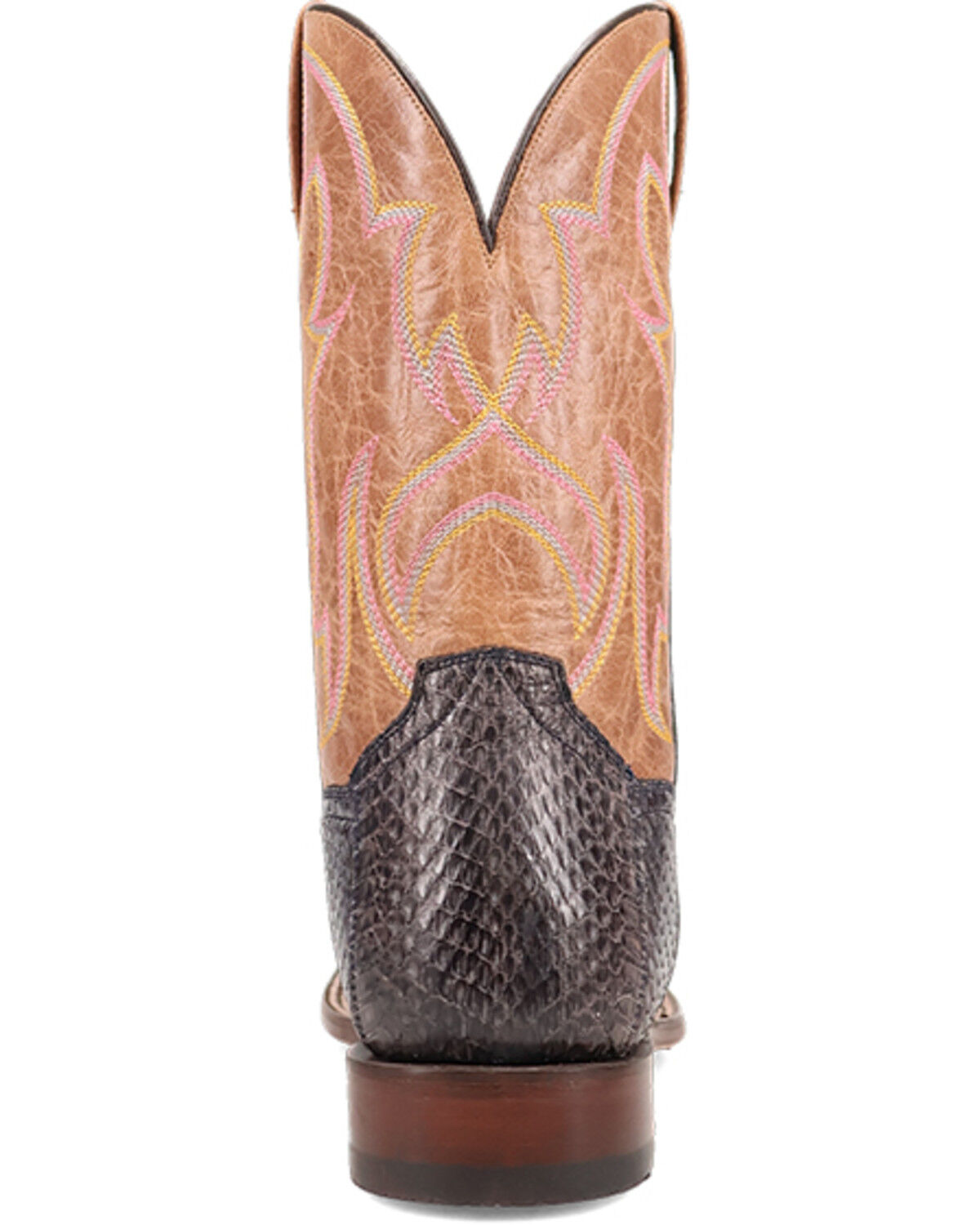 Image #5 - Dan Post Men's Exotic Cobra Western Boots - Broad Square Toe, Black, hi-res
