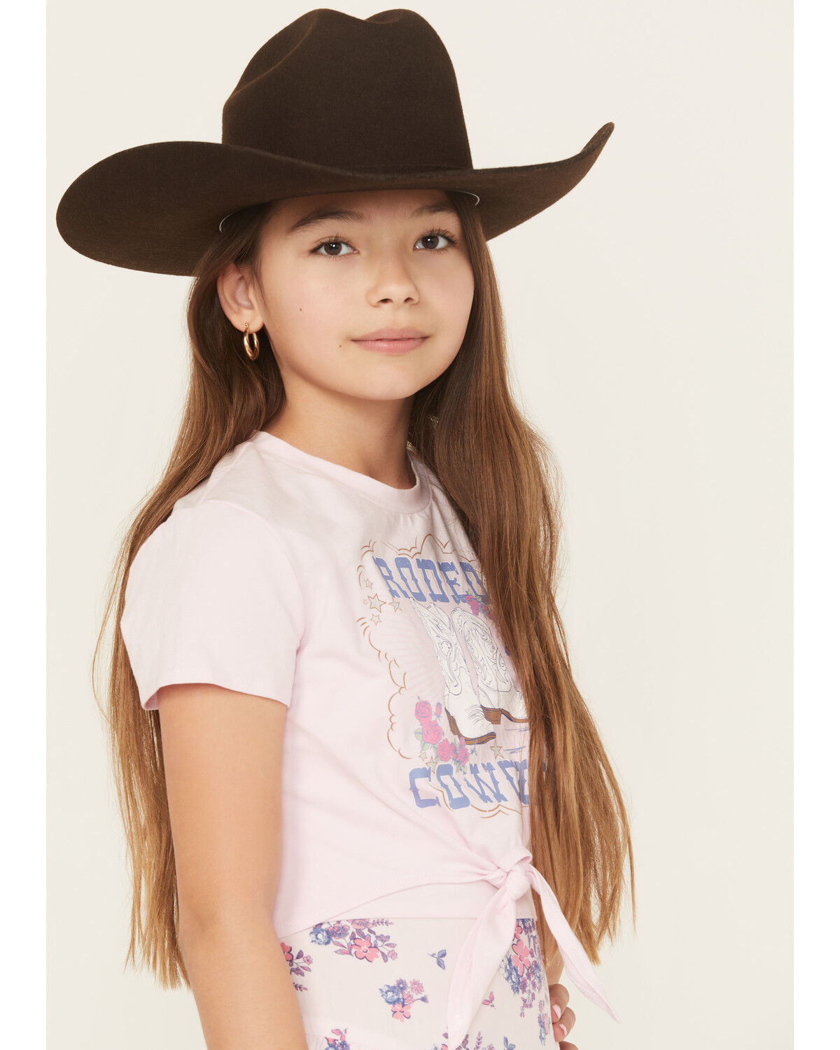 Image #2 - Sugar California Girls' T-Shirt Skirt Set - 2 Piece, Pink, hi-res