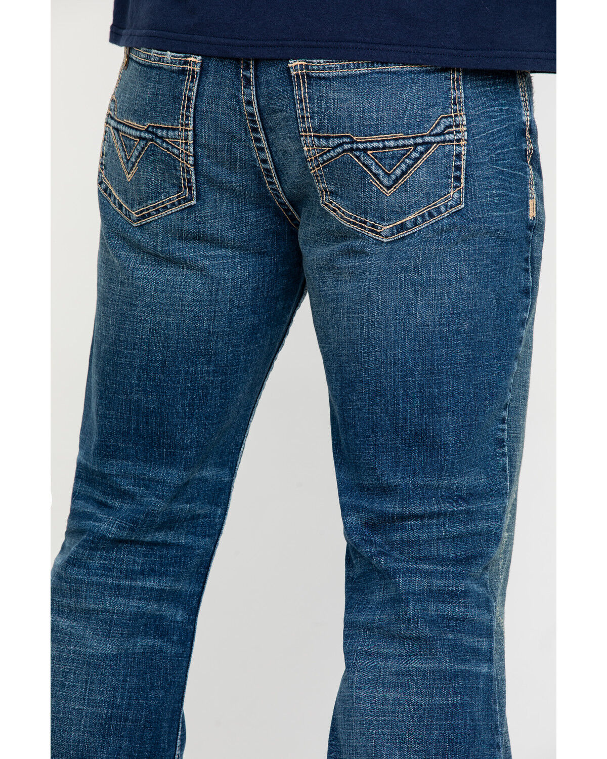 Image #4 - Cody James Core Men's Dungaree Medium Wash Stretch Relaxed Bootcut Jeans, , hi-res