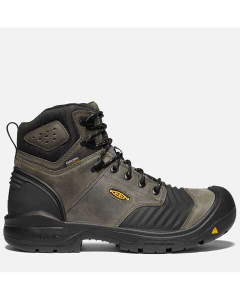 Keen Men's Portland 6" Waterproof Work Boots - Carbon Toe, Black, hi-res