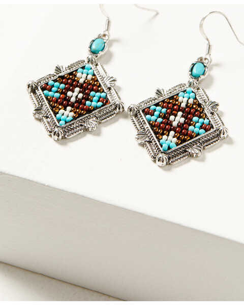 Image #1 - Idyllwind Women's Galena Seed Bead Earrings, Turquoise, hi-res