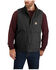 Image #1 - Carhartt Men's Washed Duck Sherpa Lined Mock Neck Loose Fit Work Vest, Black, hi-res