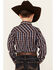 Image #4 - Cody James Boys' Joe Plaid Print Long Sleeve Snap Western Shirt, Brown, hi-res
