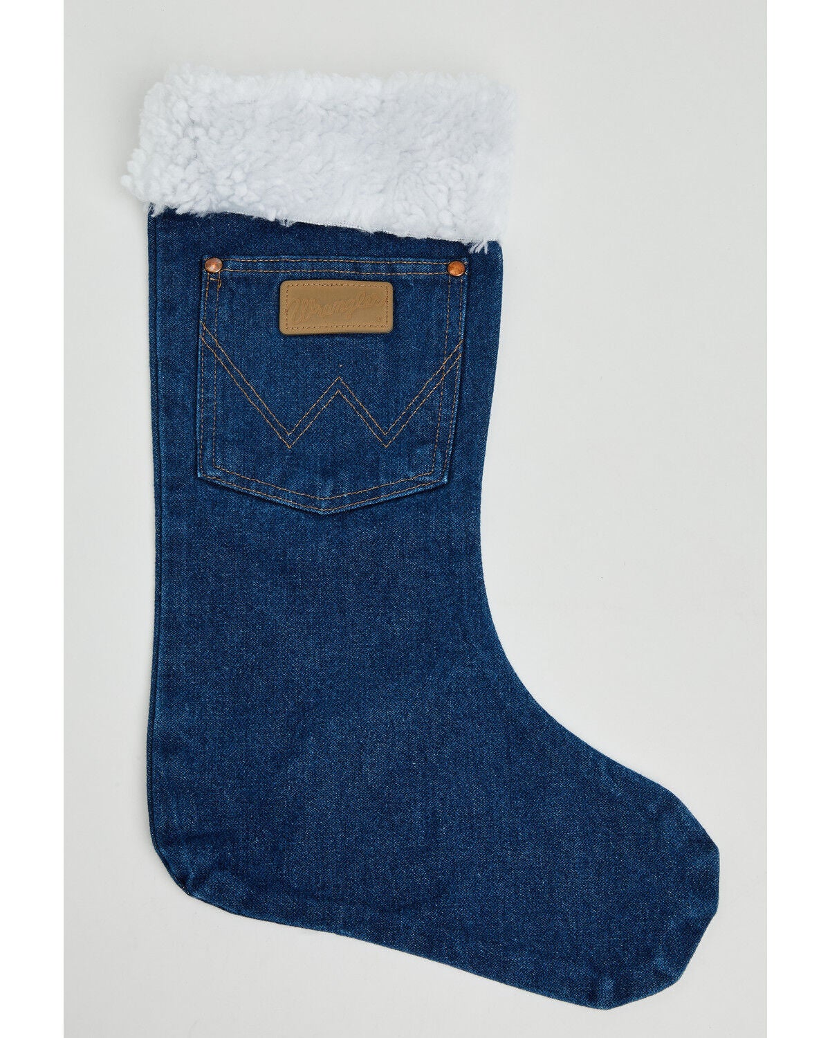 Wrangler Sherpa Denim Stocking, Light Wash, hi-res