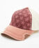 Catchfly Women's Starred Baseball Cap, Red, hi-res