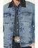 Image #3 - Cody James Men's Bandera Light Wash Sherpa Lined Denim Jacket, Light Wash, hi-res