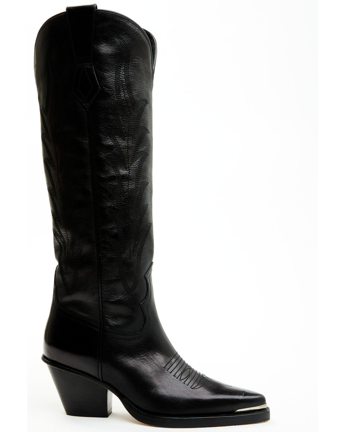 Image #2 - Wonderwest Women's Estilo Tall Western Boots - Snip Toe, Black, hi-res