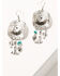 Image #1 - Shyanne Women's Statement Cowgirl Hat Charm Earrings, Silver, hi-res