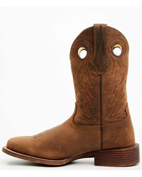Image #3 - RANK 45® Men's Warrior Performance Western Boots - Broad Square Toe , Coffee, hi-res
