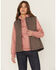 Image #1 - Carhartt Women's Taupe Washed Duck Sherpa Lined Vest, Taupe, hi-res