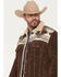 Image #2 - Scully Men's Sherpa Lined Boar Suede Trucker Jacket, Chocolate, hi-res