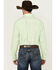 Image #4 - George Strait by Wrangler Men's Solid Long Sleeve Button-Down Stretch Western Shirt - Tall , Light Green, hi-res