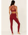 Image #4 - Idyllwind Women's High Rise Freedom Leggings, Burgundy, hi-res