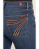 Image #4 - 7 For All Mankind Women's Loom Dark Wash Mid Rise Dojo Trouser Stretch Denim Jeans, Dark Wash, hi-res