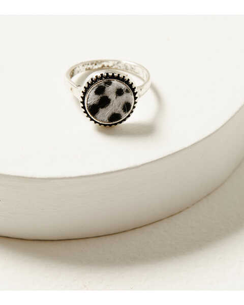 Image #4 - Shyanne Women's Cowhide Ring Set - 3 Piece, Silver, hi-res